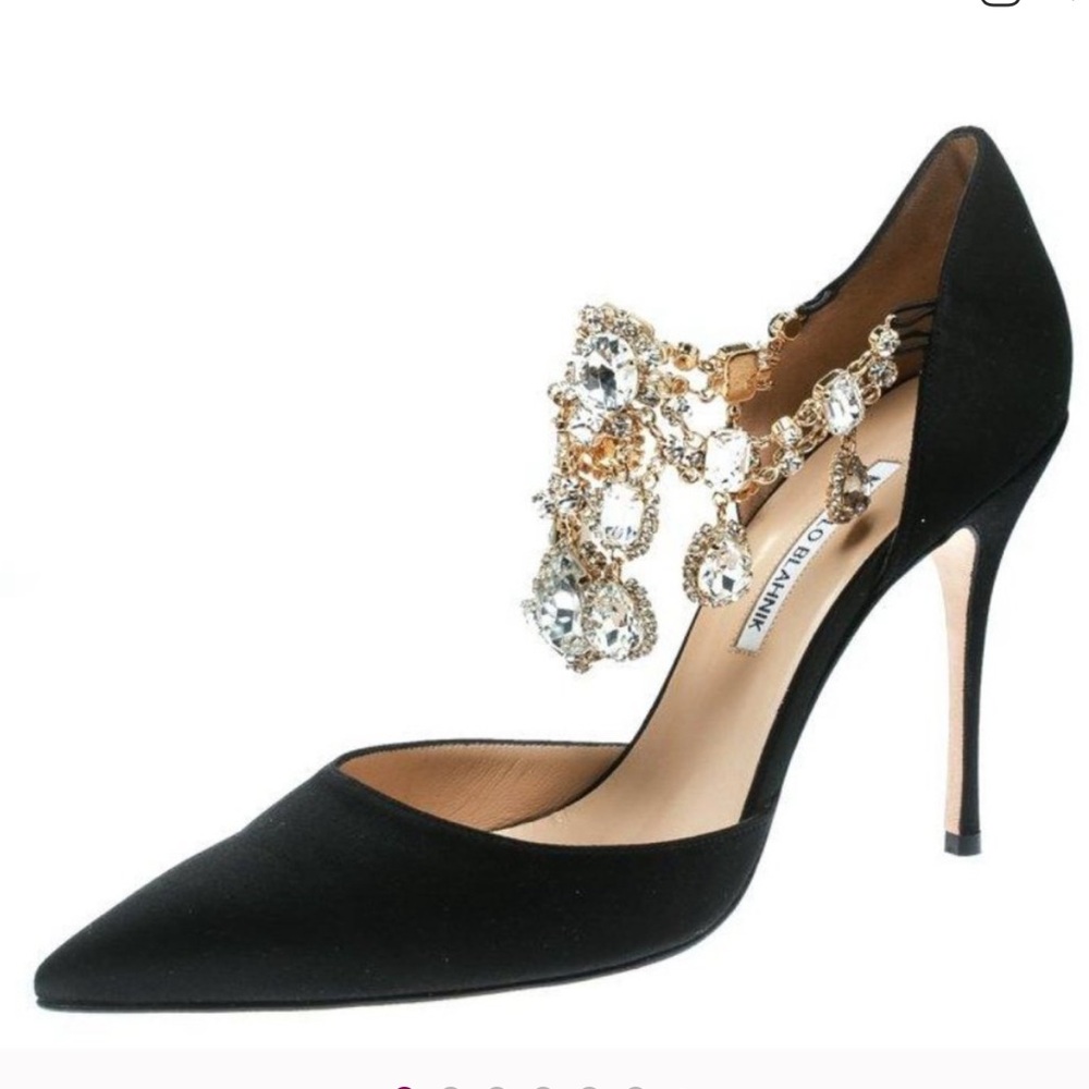 Manolo Blahnik Black Classic Heels - Picture 5 of 6